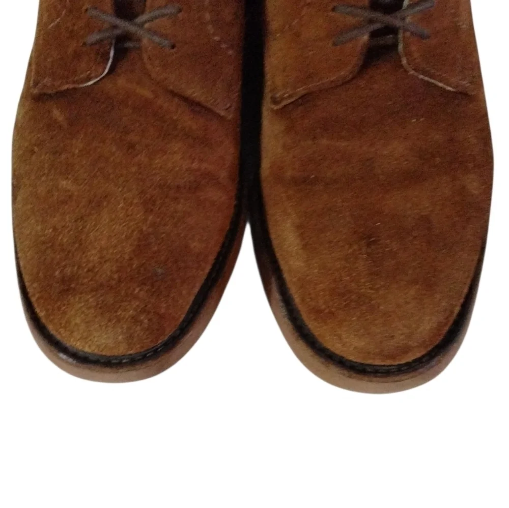 FRYE Tyler Oxfords Brown Suede Lace Up Shoes Men's Size 8.5
